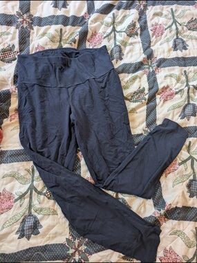 Terra & Sky Navy High-Waist Leggings